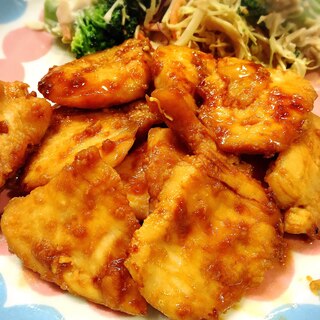 ごはんがすすむ！鶏胸肉で生姜焼き♡